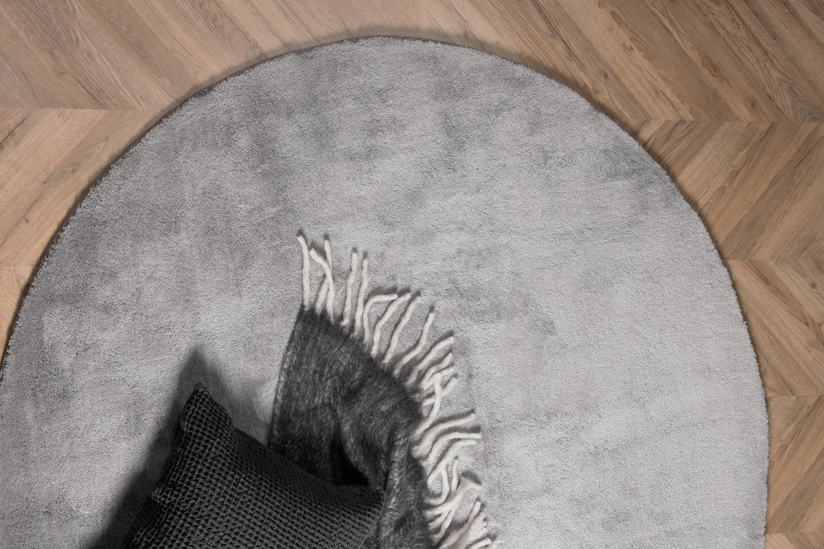 Venture Design Undra Runda Mattor ⌀200 Silver