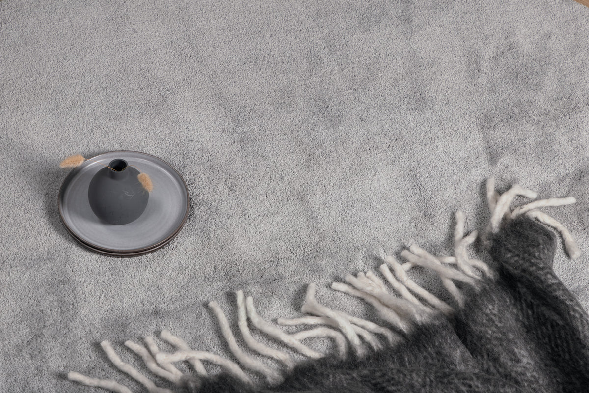 Venture Design Undra Runda Mattor ⌀200 Silver