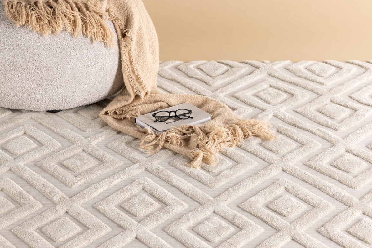 Venture Design Pia Rektangulära Mattor 290 × 200 Vit