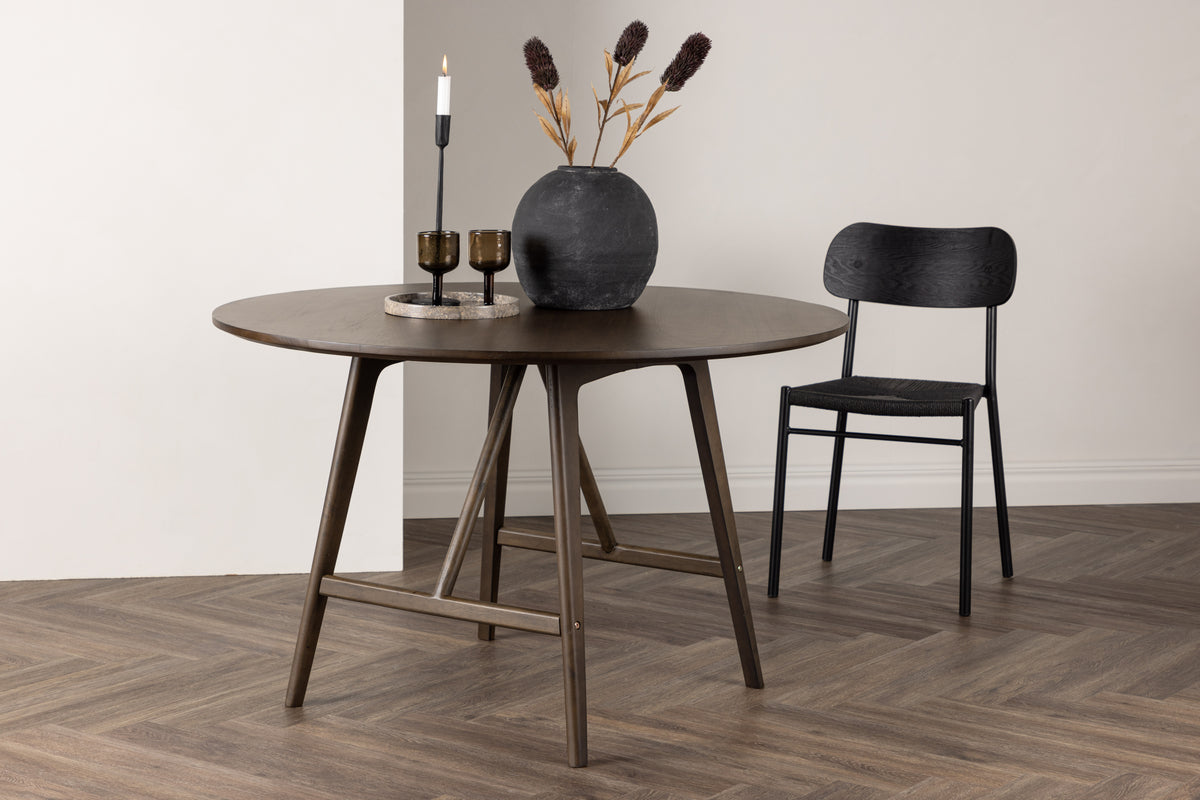 Venture Design Kaseidon Runda Matbord ⌀100 Mörkbrun