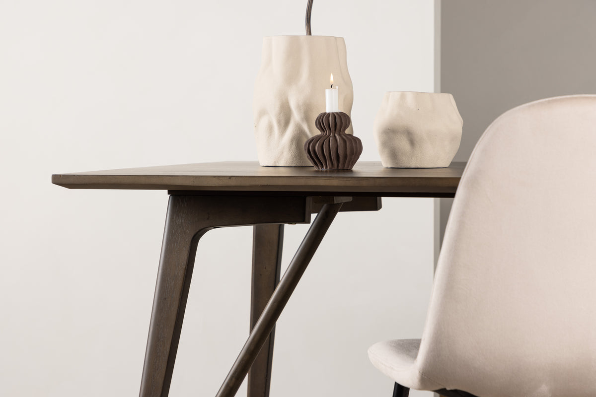 Venture Design Kaseidon Rektangulära Matbord 120 x 80 Mörkbrun