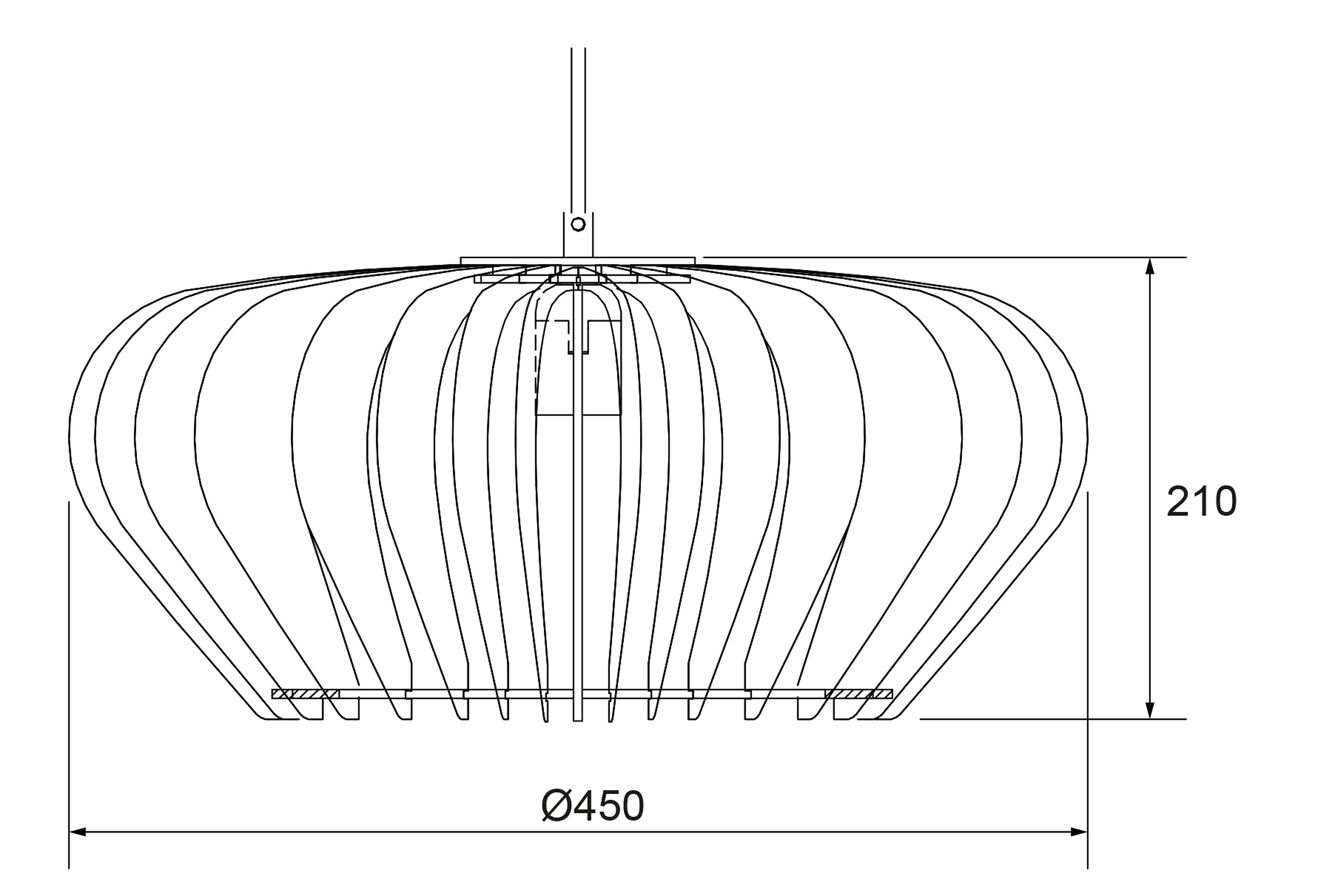 Aneta Home CALYPS taklampa Ø45