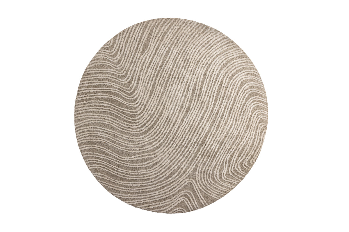 Venture Design Melle Runda Mattor ⌀200 Beige
