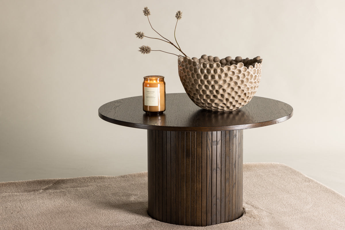 Venture Design Bianca Soffbord ⌀80 Mocka