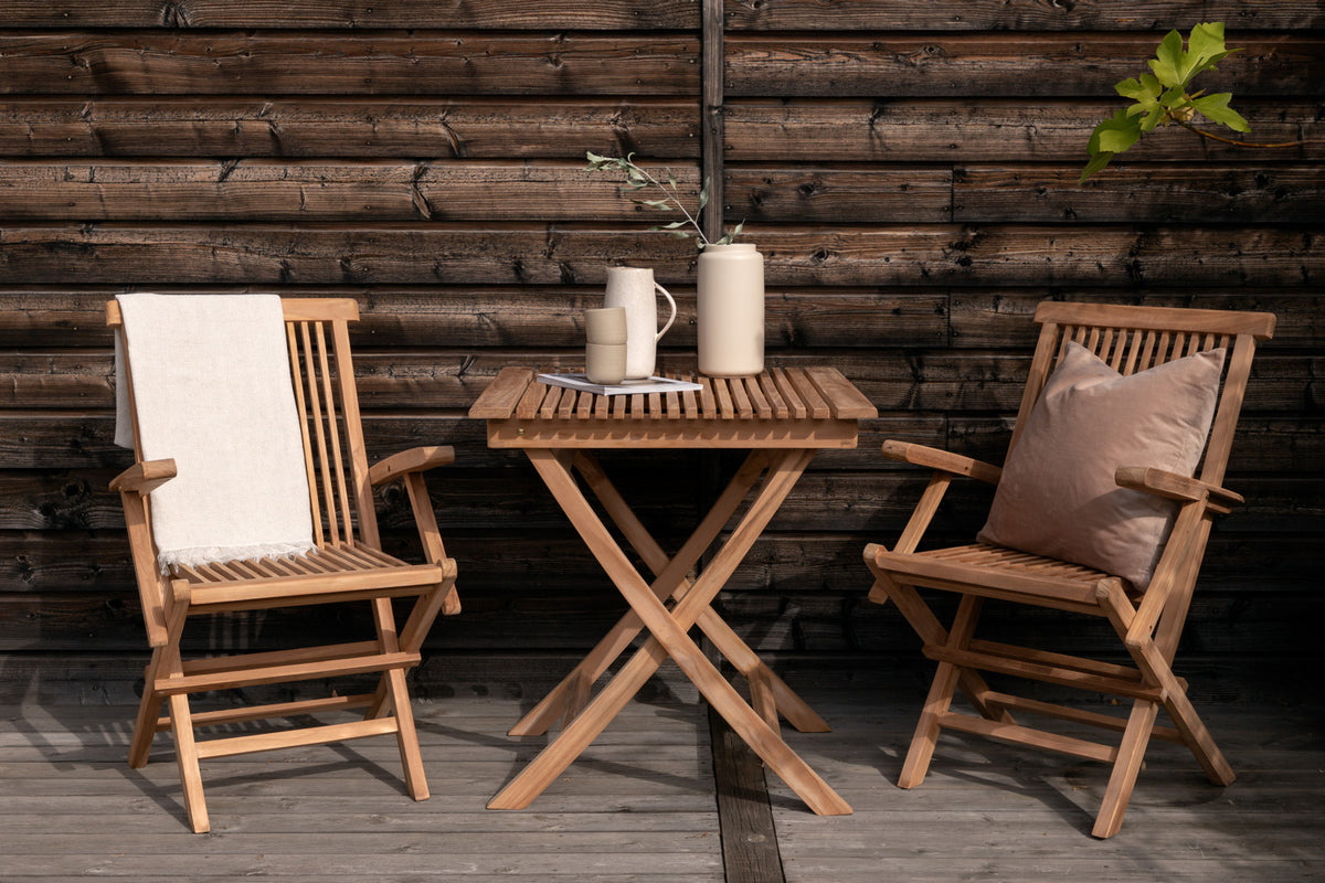 Venture Design Ghana Cafebord 70 x 70 Natur