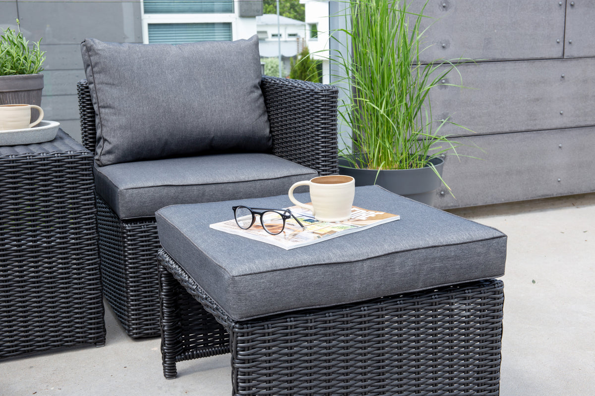Venture Design Quad Lounge Set Svart