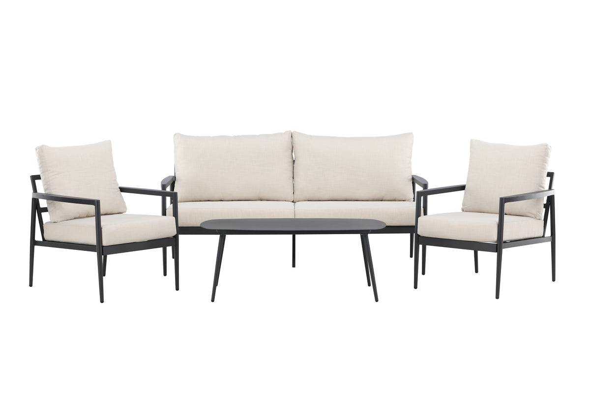 Venture Design Taromina Lounge Set Svart Svart