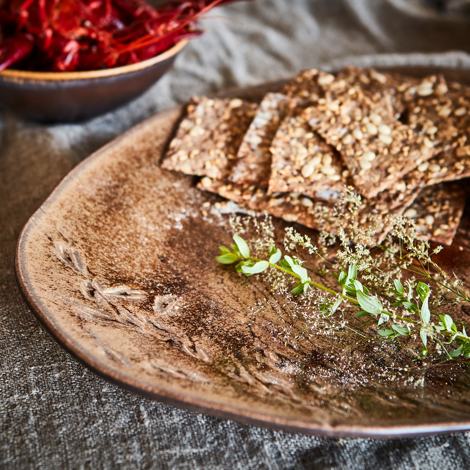 Affari of Sweden ANNABELLE Serveringsfat, Terrakotta