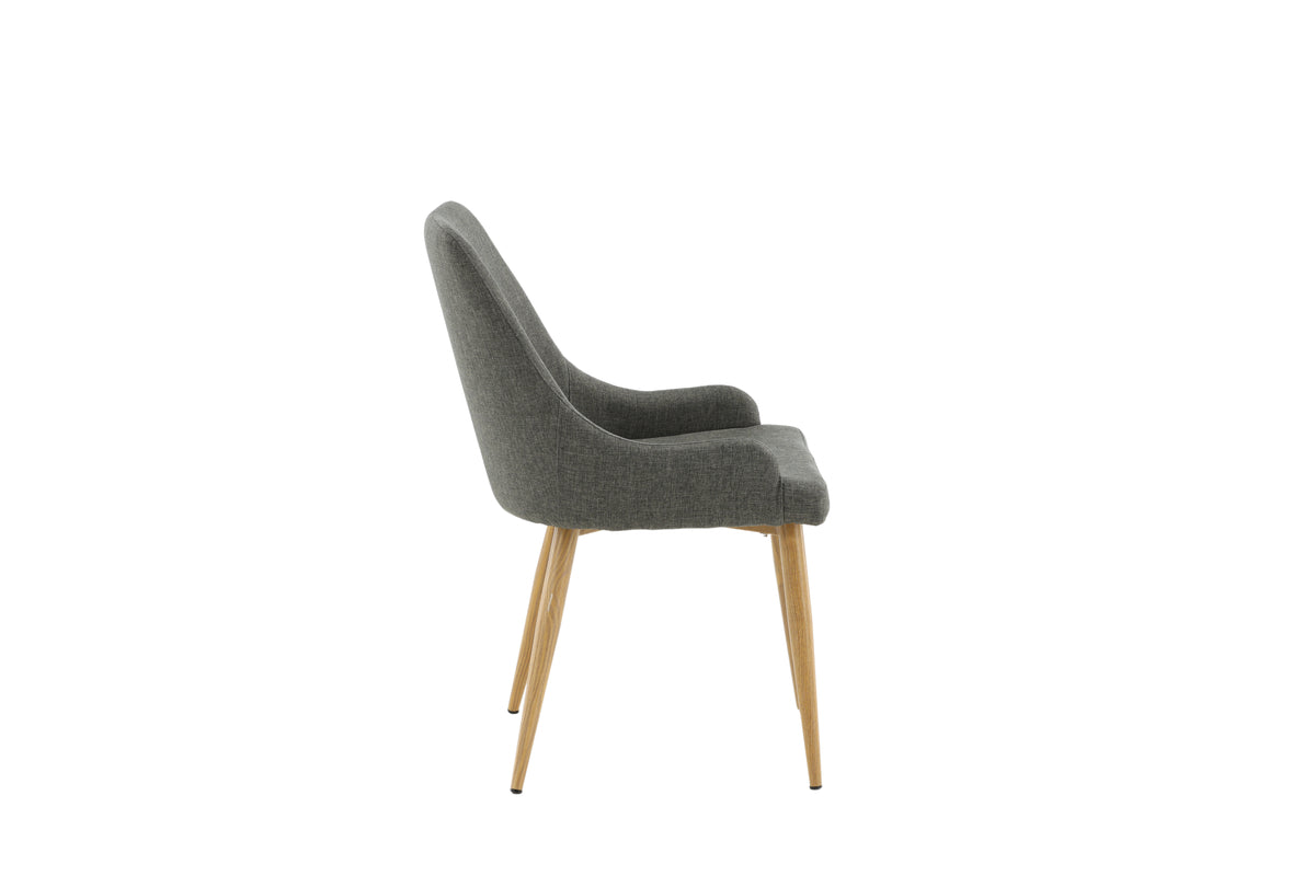 Venture Design Plaza Matstolar 2-pack Mörkgrå