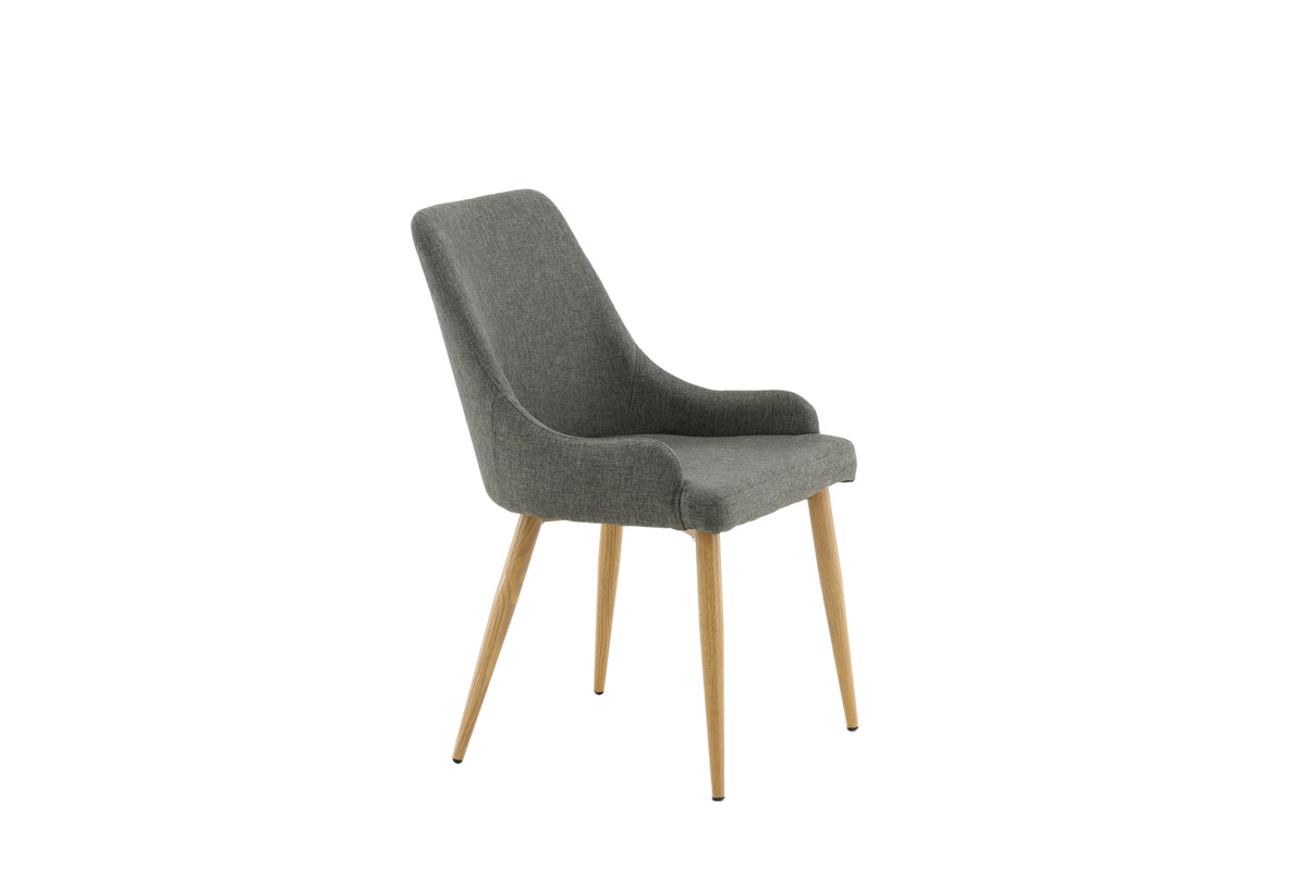 Venture Design Plaza Matstolar 2-pack Mörkgrå