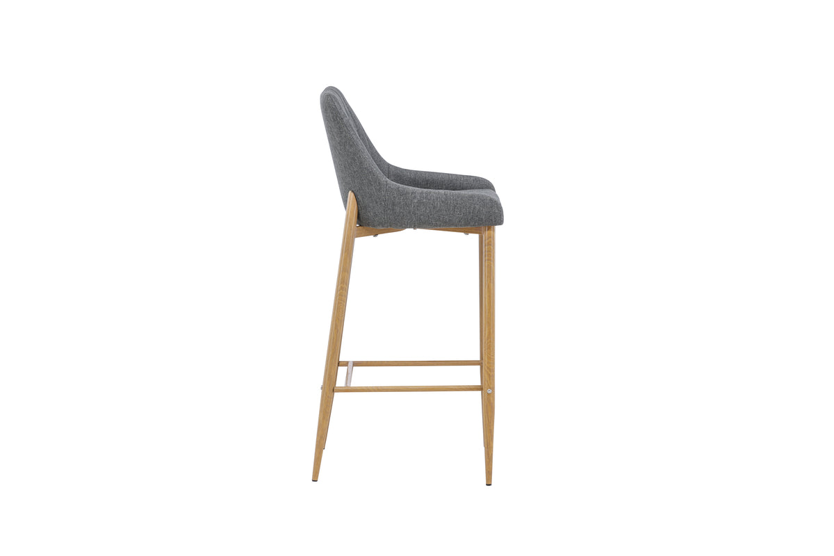 Venture Design Plaza Barstolar 2-pack Mörkgrå