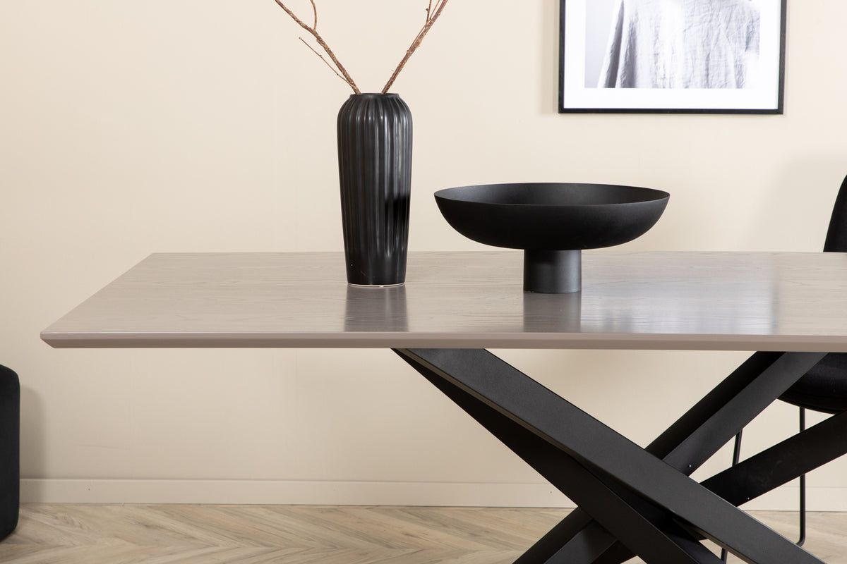Venture Design Piazza Rektangulära Matbord 180 x 90 Svart