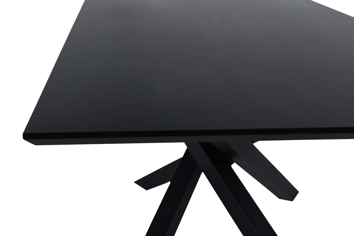 Venture Design Piazza Rektangulära Matbord 180 x 90 Svart