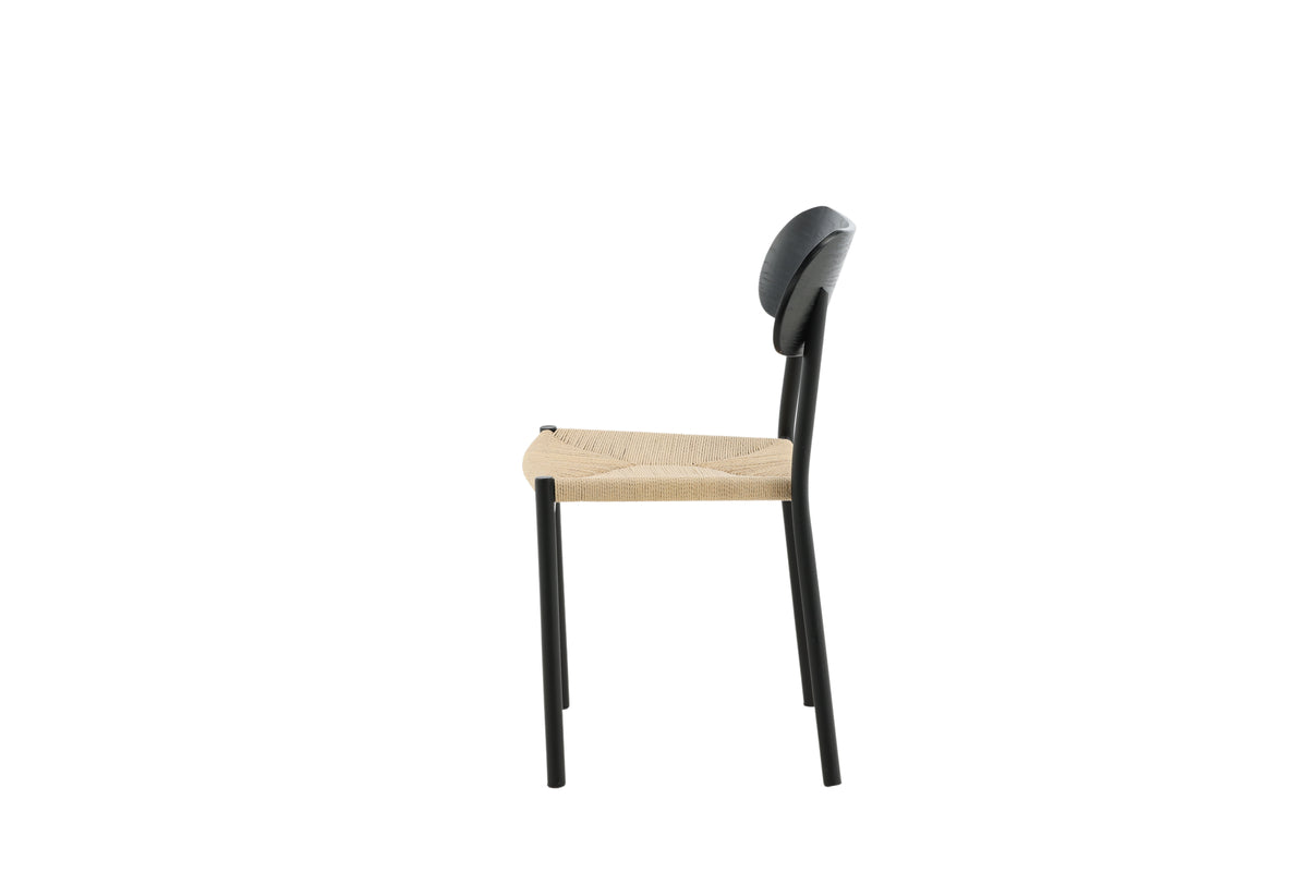 Venture Design Polly Matstolar 2-pack Svart