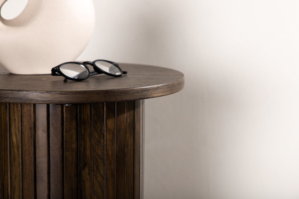 Venture Design Bianca Sidobord ⌀40 Mocka