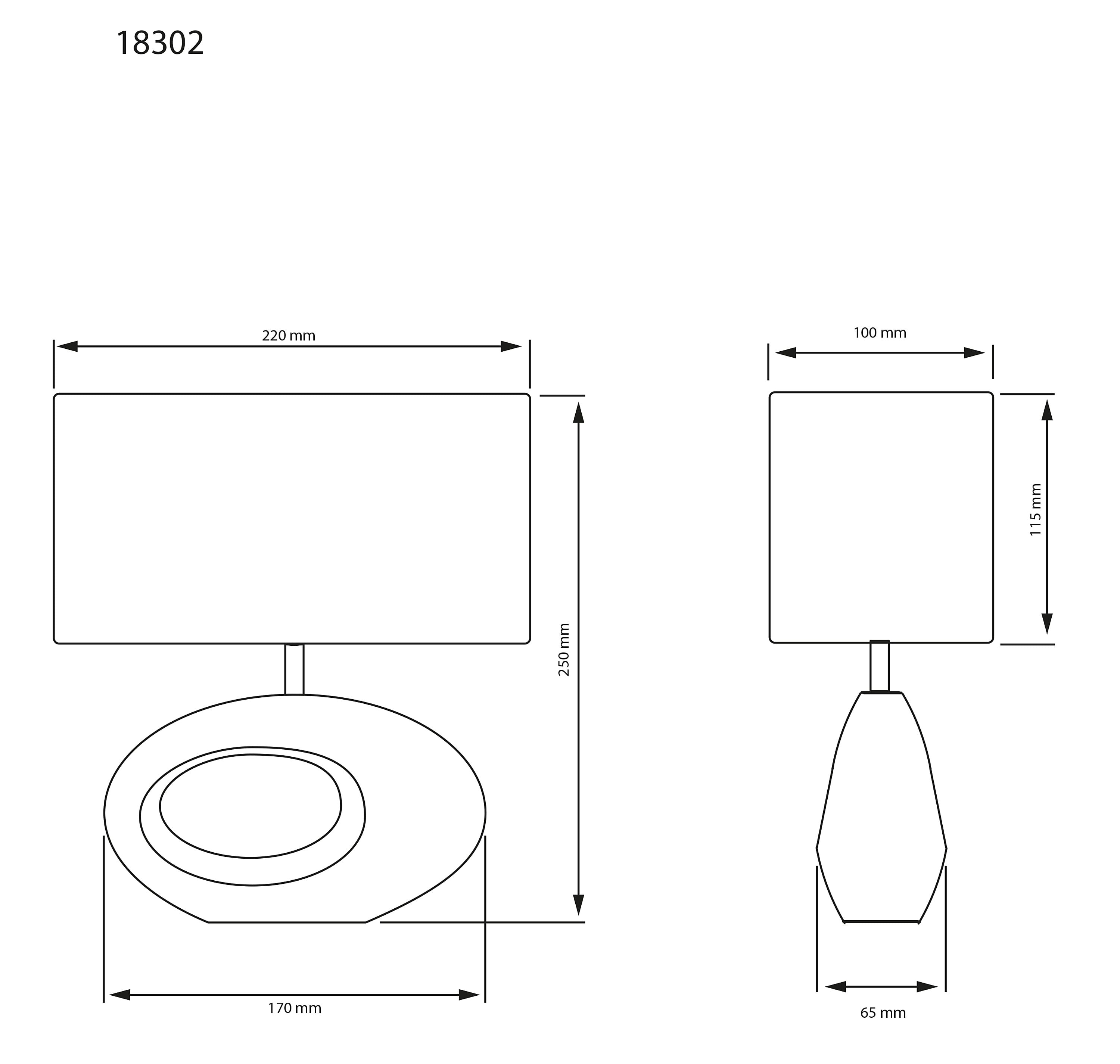 Aneta Home OLINA bordslampa