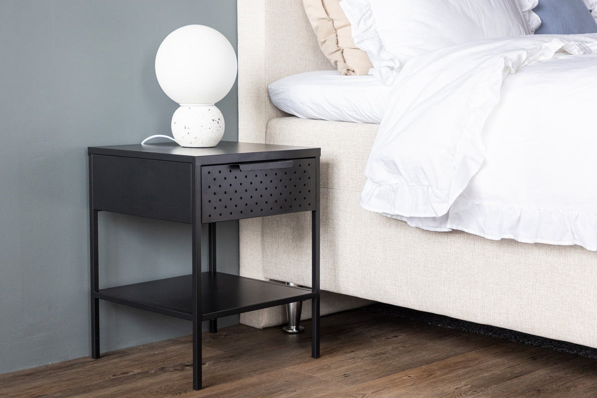 Venture Design Sacramento Sängbord 40 x 40 Svart