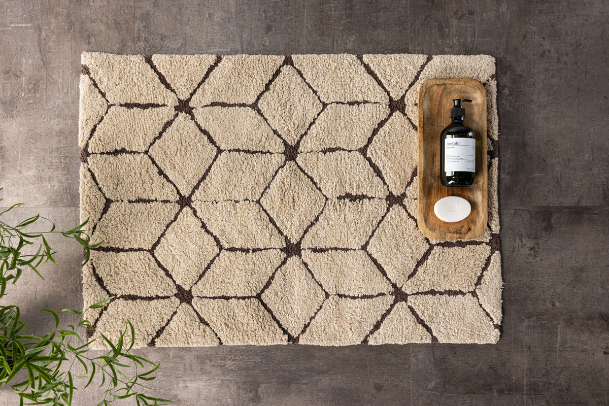 Venture Design Petrus Rektangulära Mattor 90 x 60 Brun
