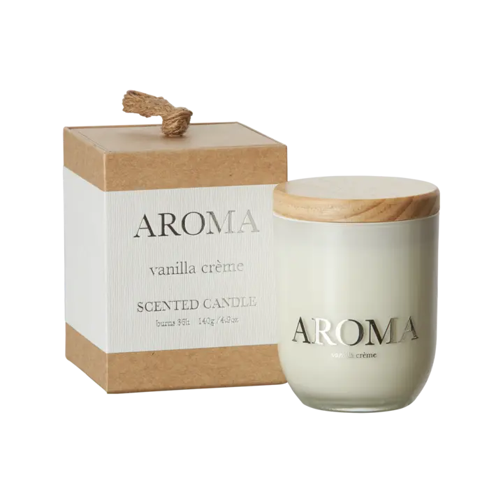 Affari of Sweden AROMA Doftljus S Pear & ginger, Brun/vit