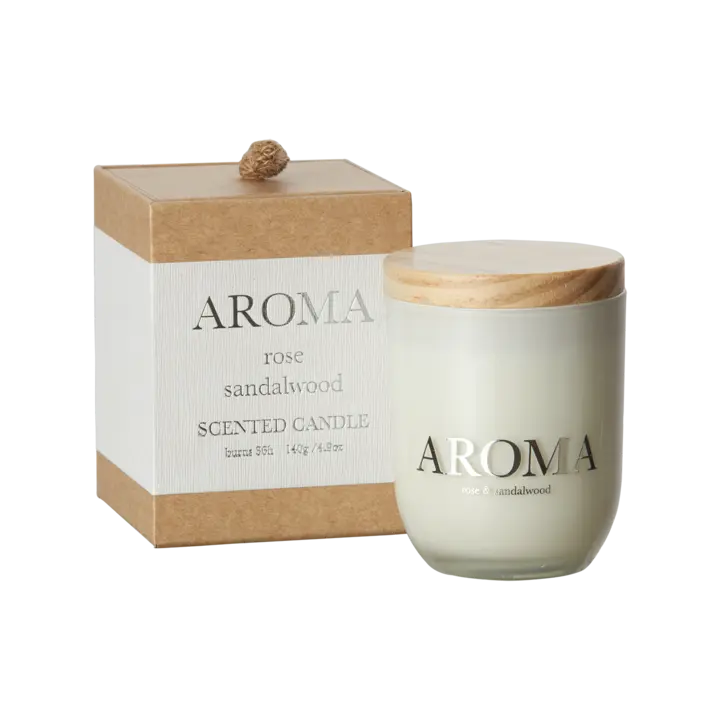 Affari of Sweden AROMA Doftljus S Pear & ginger, Brun/vit