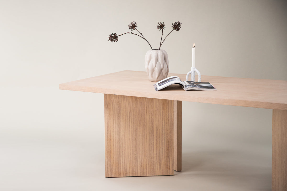 Venture Design Bassholmen Rektangulära Matbord 240 x 100 Vitputsad
