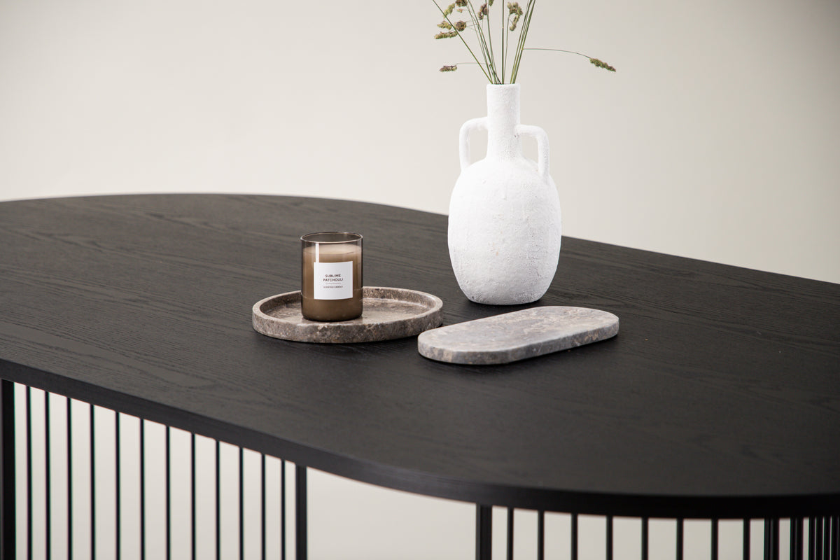 Venture Design Hamneskär Ovala Matbord 220 x 110 Svart