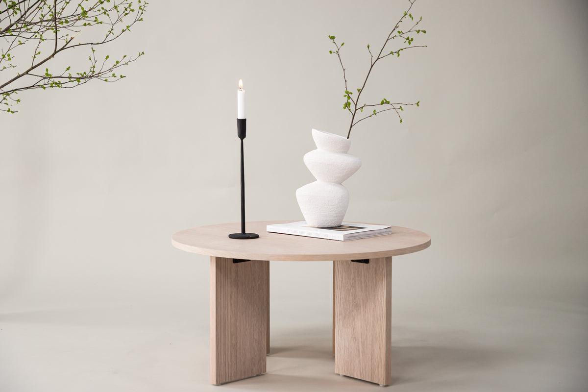 Venture Design Askerön Soffbord ⌀80 Vitputsad