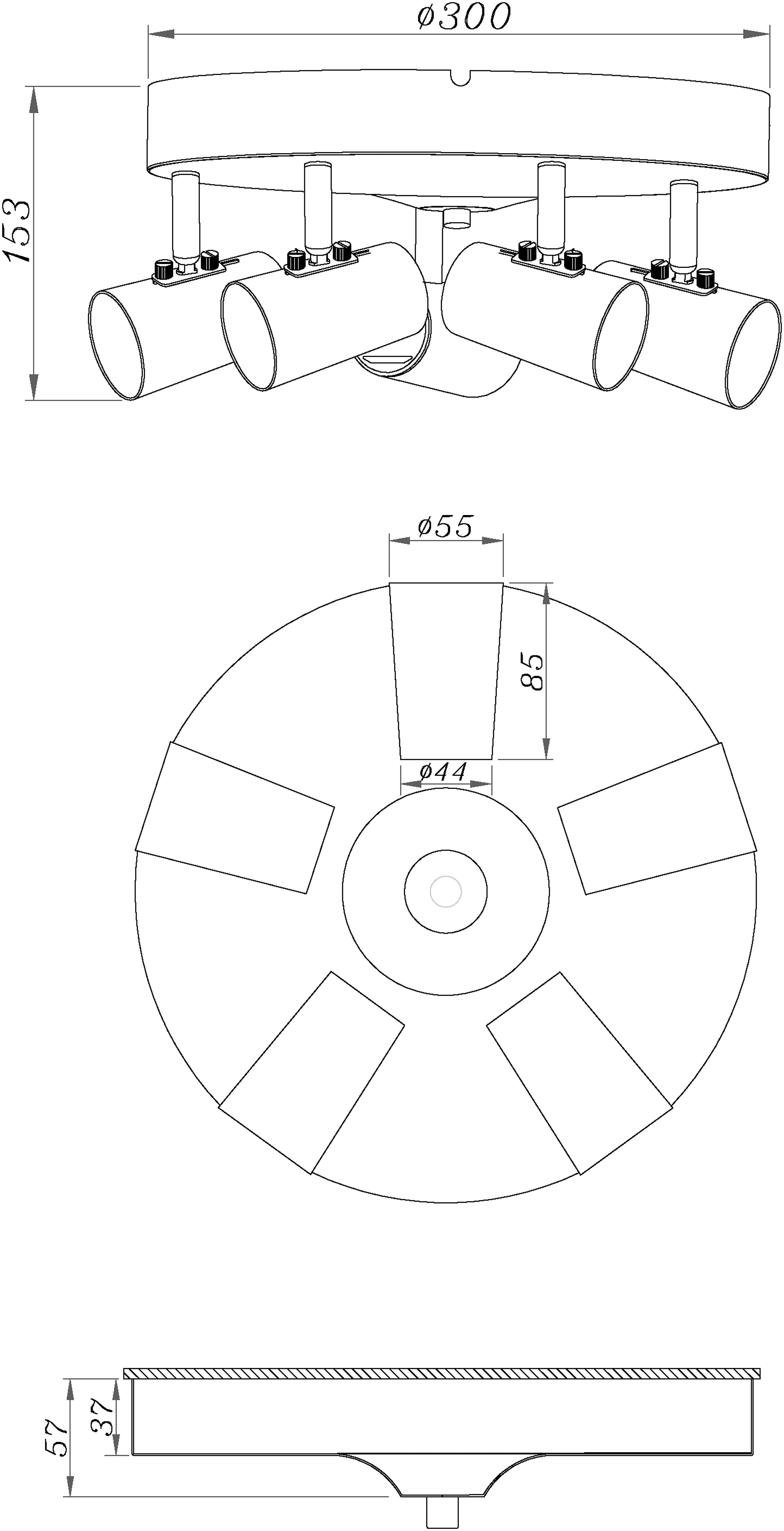 Aneta Home PILOT takspot 5:a rund