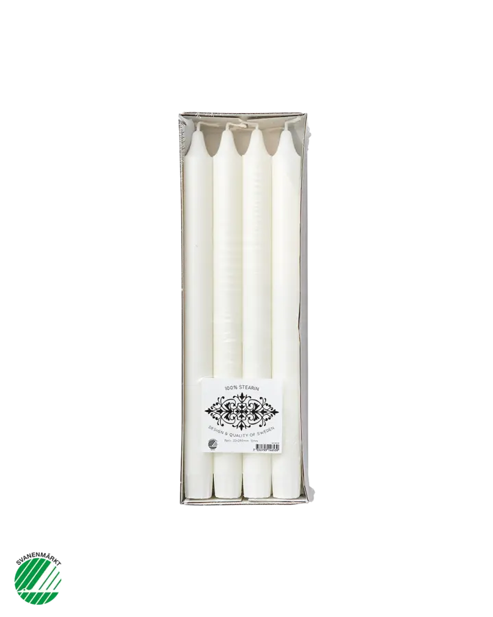 Affari of Sweden WHITE Kronljus, 8-pack, Vit