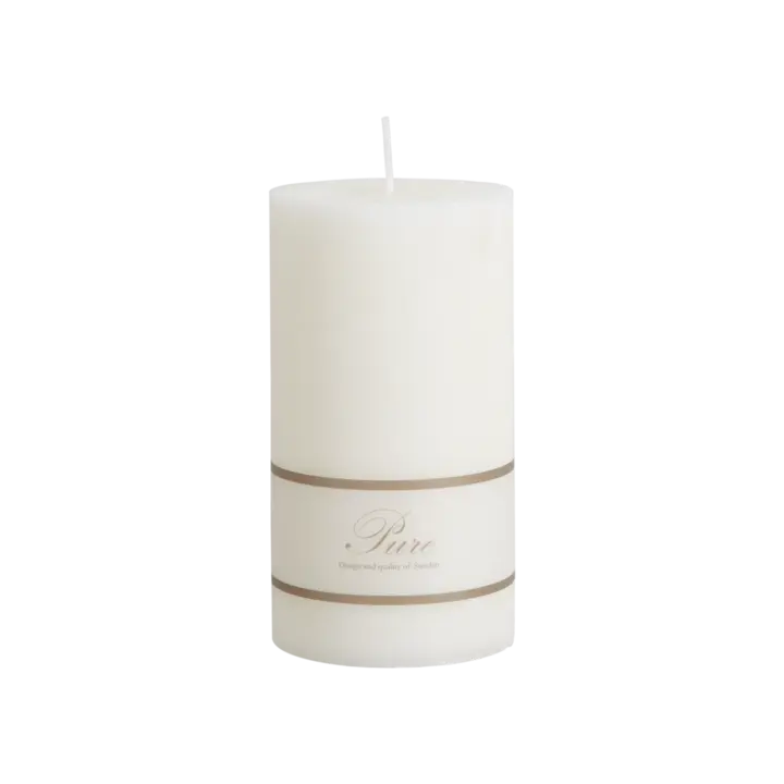 Affari of Sweden PURE Blockljus, Vit