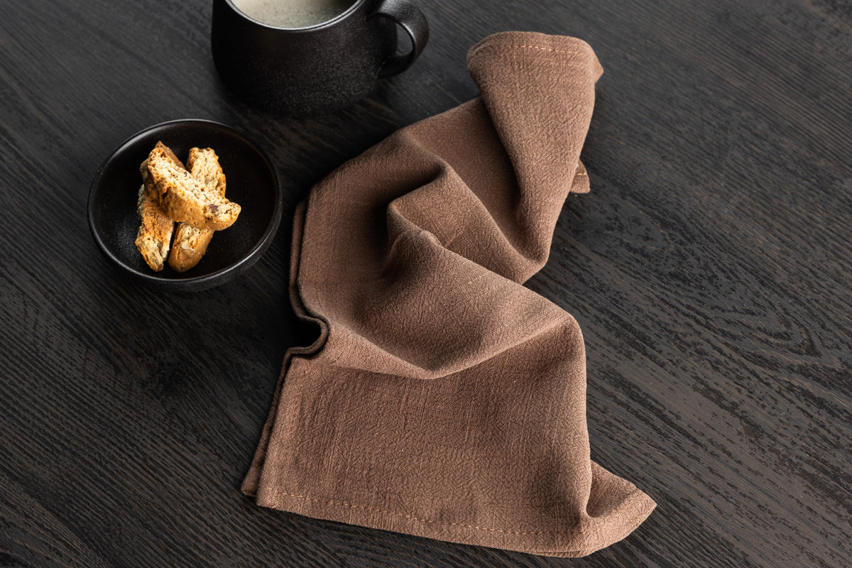 Venture Design Bloria Servetter 2-pack Mörkbrun
