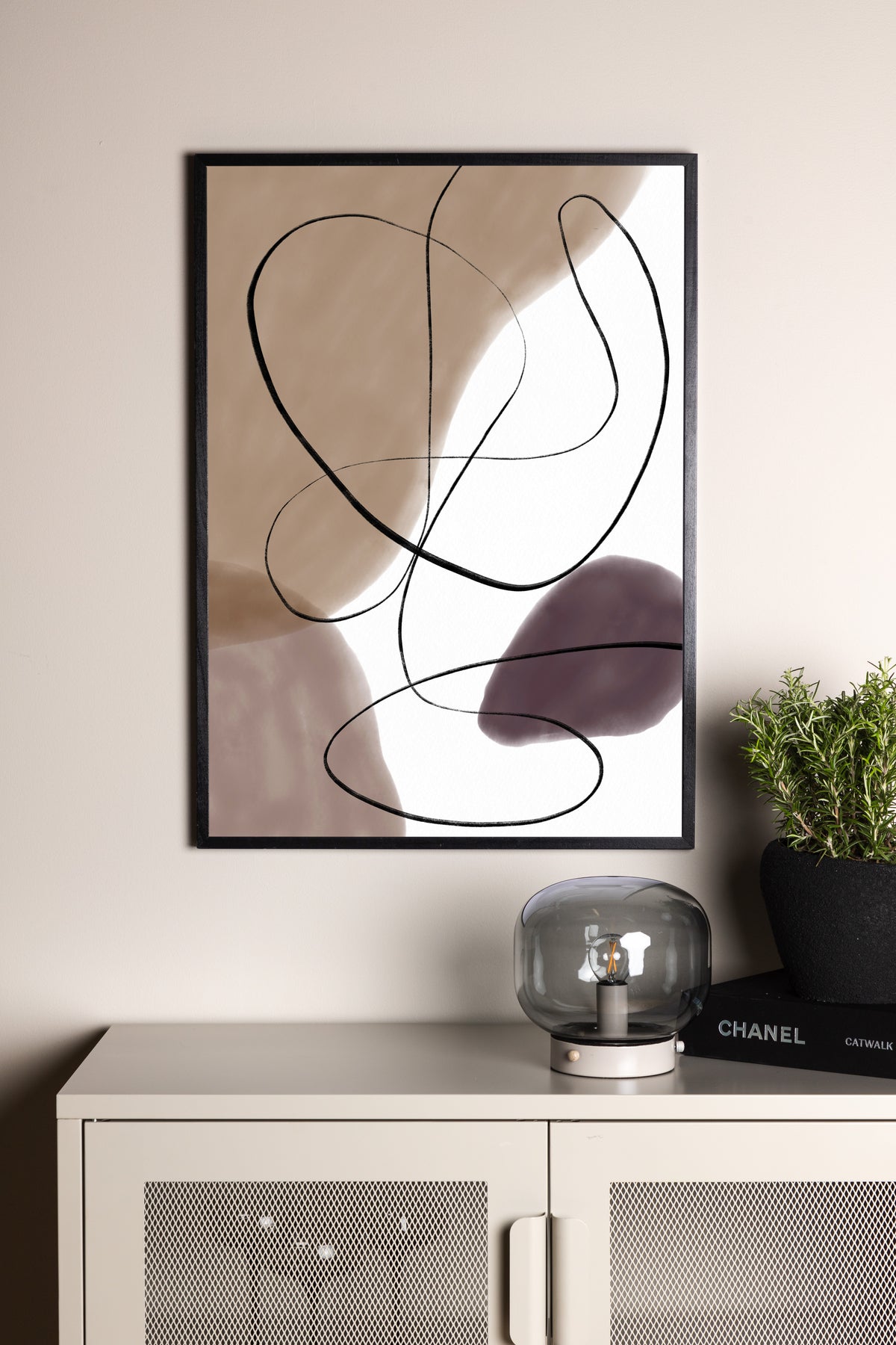 Venture Design Lines Posters Beige