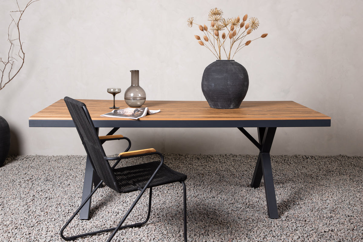 Venture Design Garcia Rektangulära Matbord 200 x 100 Svart