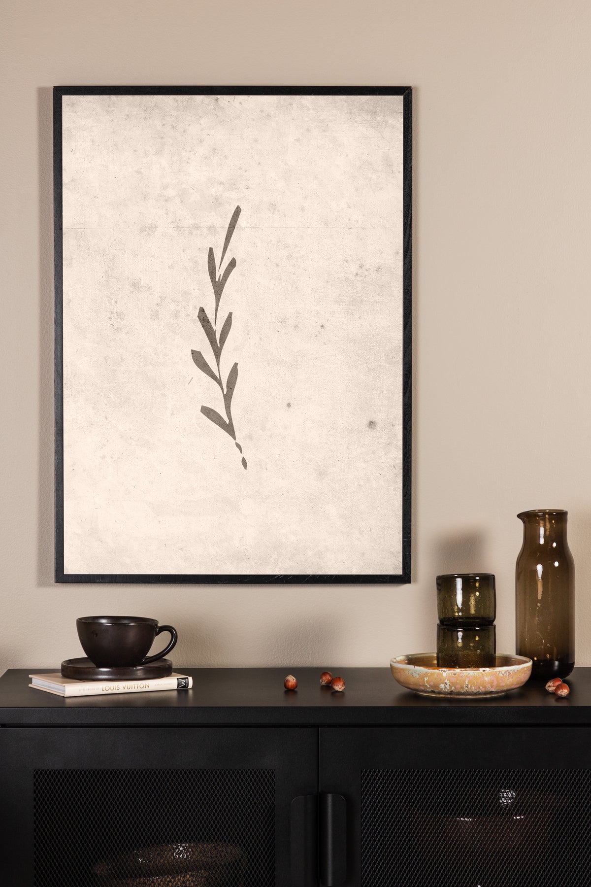 Venture Design Autumn leaf Posters Beige