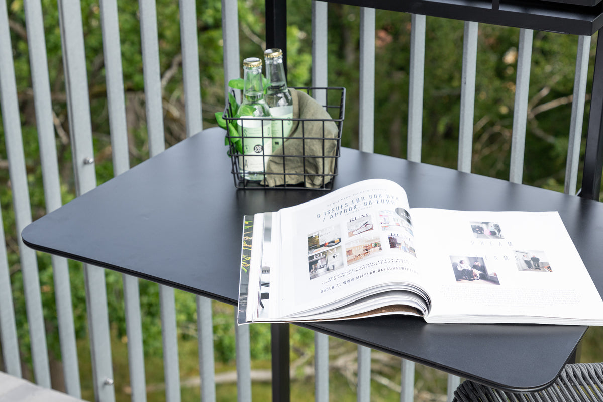 Venture Design Borneo Cafebord 77 x 57 Svart