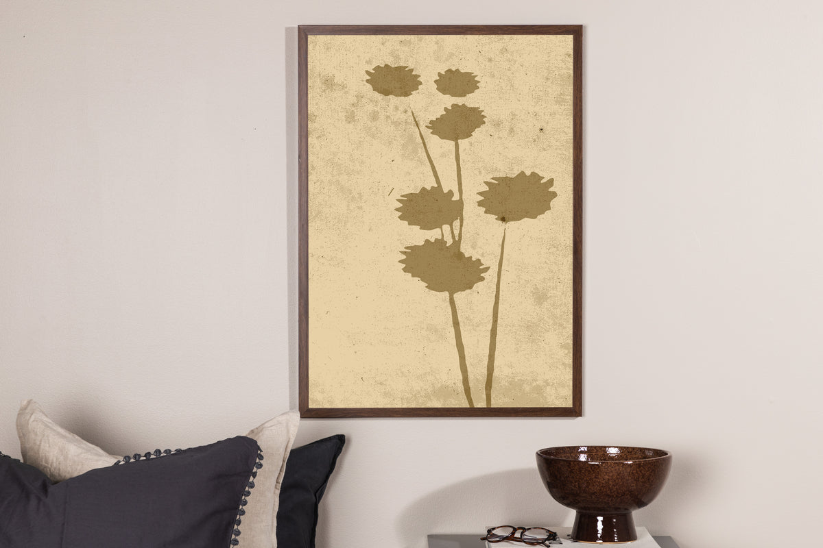 Venture Design Flower art Posters Beige