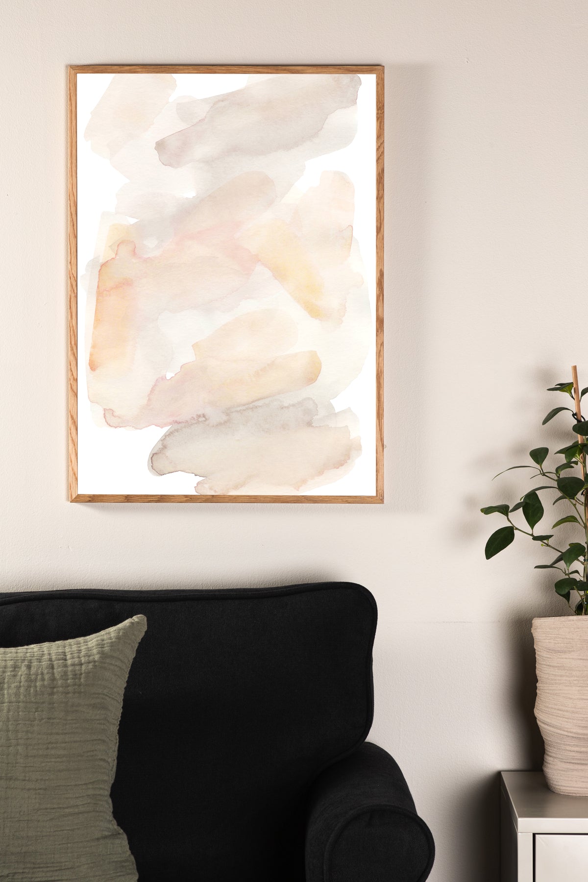 Venture Design Water colour Posters Beige