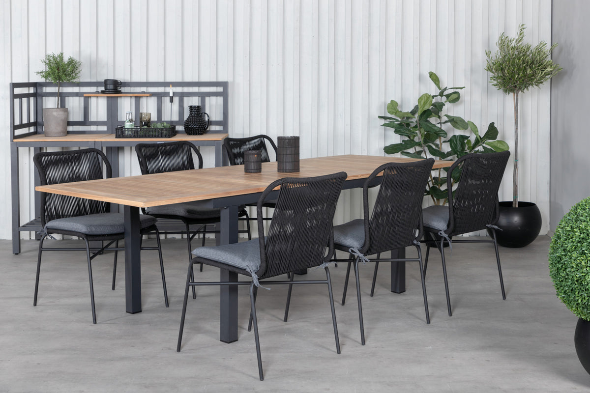 Venture Design Panama Rektangulära Matbord 152 x 90 Svart