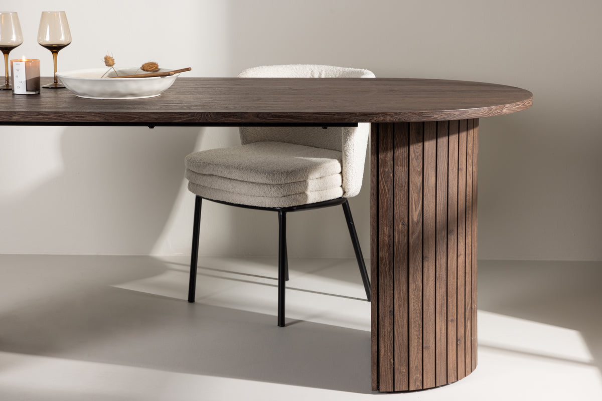 Venture Design Härön Ovala Matbord 200 x 90 Mocka