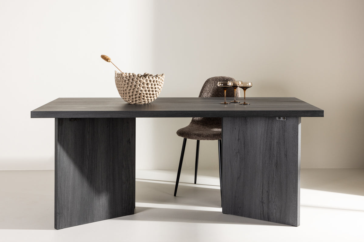 Venture Design Bassholmen Rektangulära Matbord 180 x 90 Svart