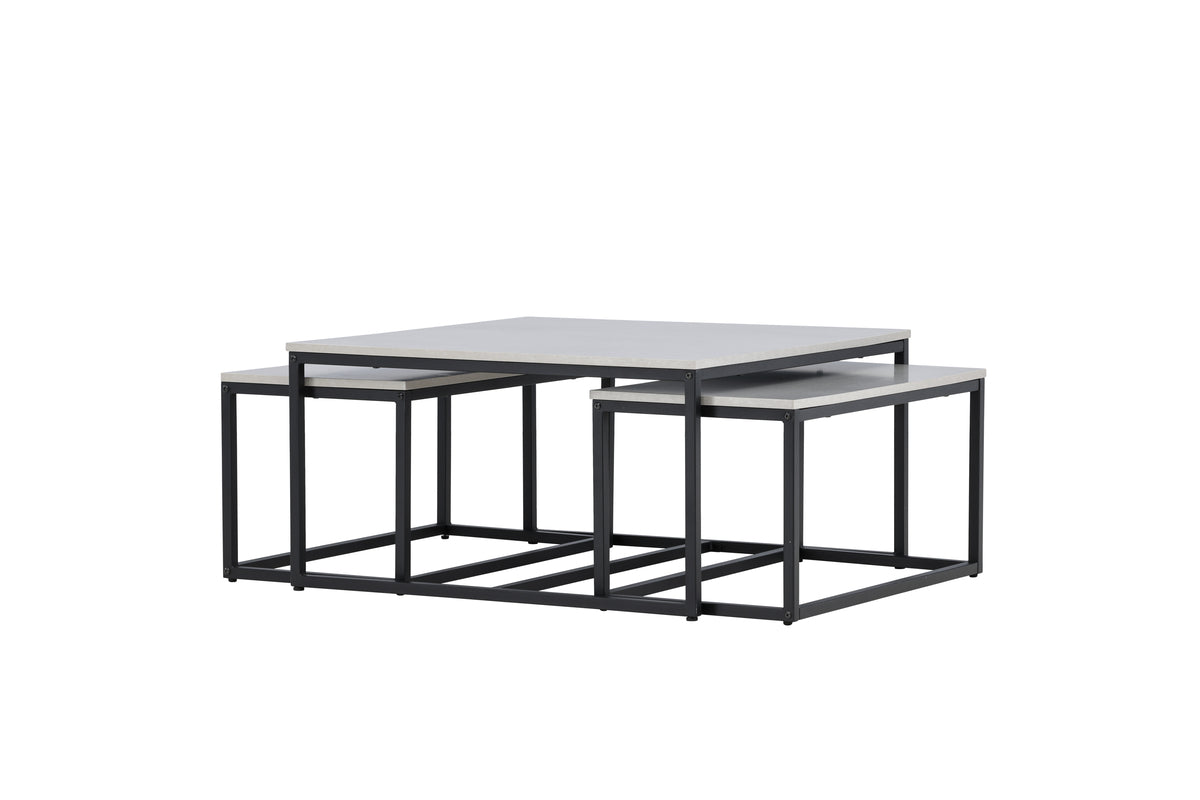 Venture Design Solna Soffbord Bord 1: 80 cm Bord 2: 73 cm x Bord 1: 80 Bord 2: 38 cm Grå