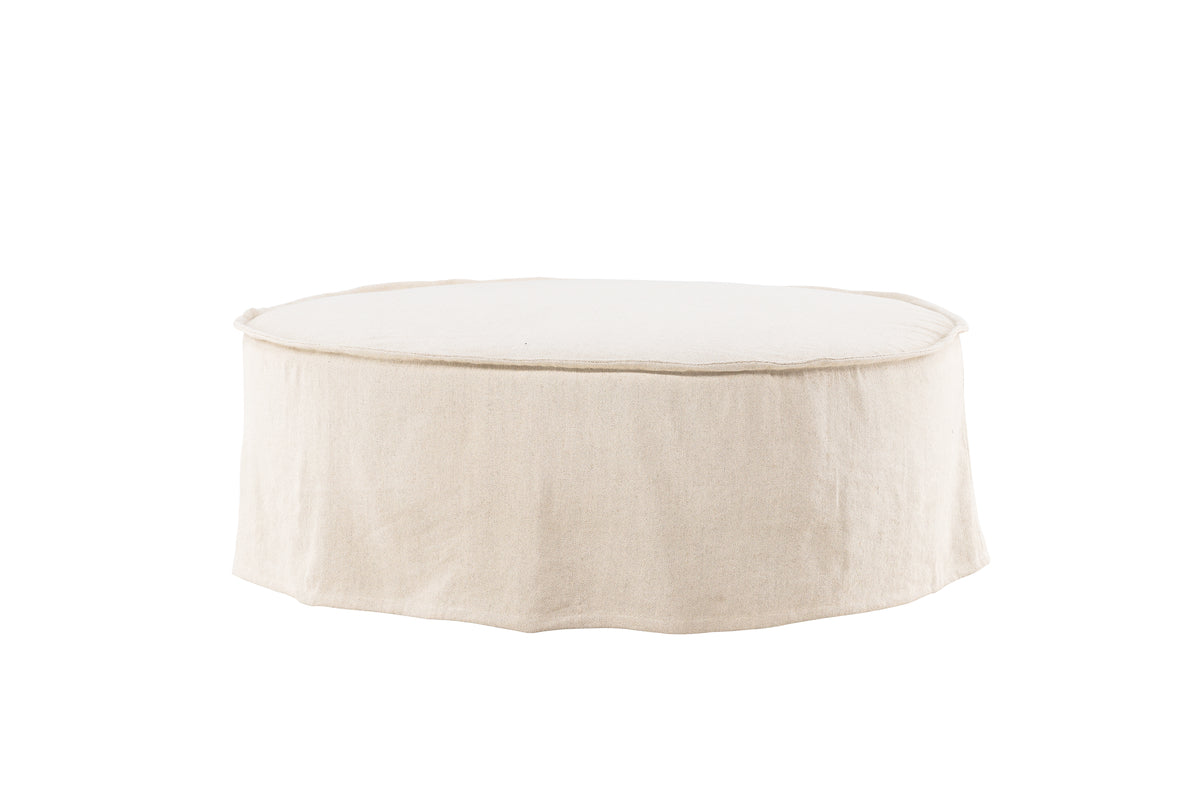 Venture Design Vindö Ottoman ⌀101 ⌀101 Beige