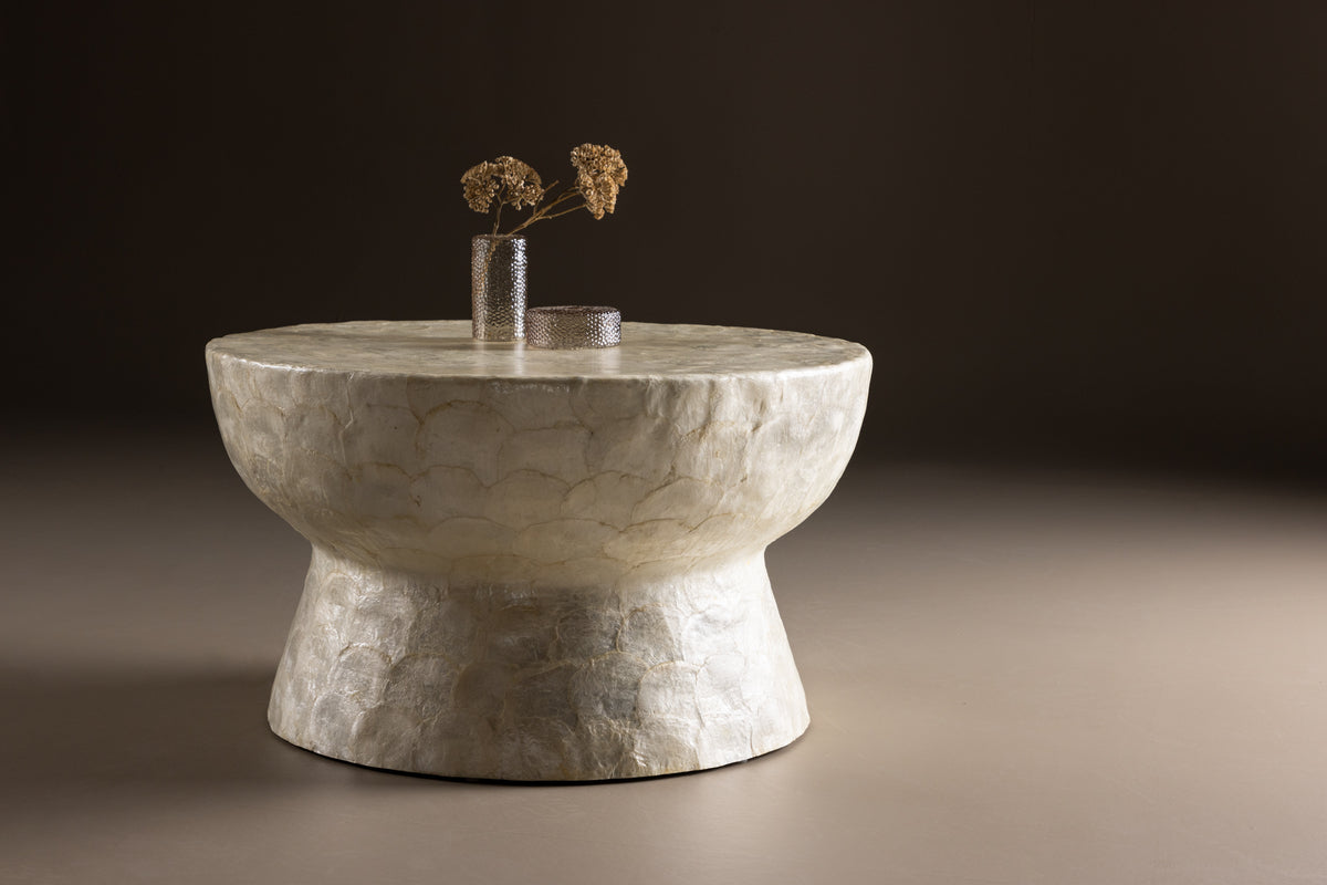 Venture Design Sandön Soffbord ⌀70 Beige