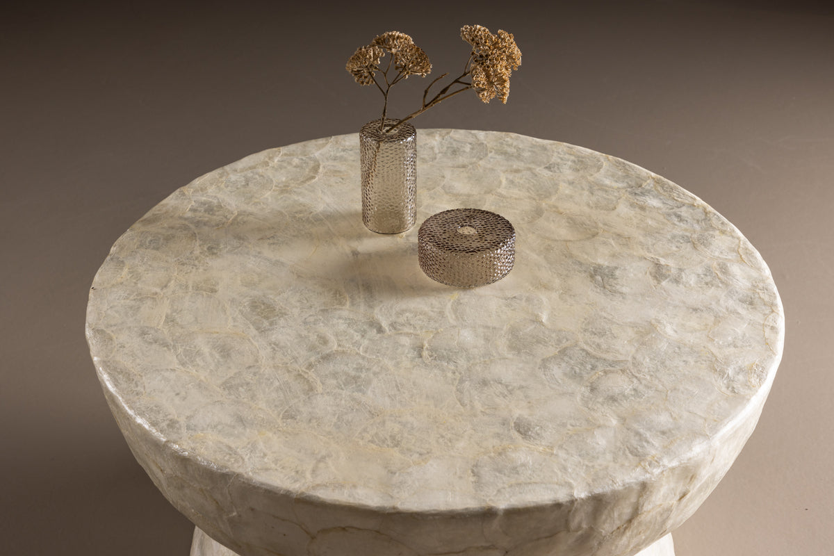 Venture Design Sandön Soffbord ⌀70 Beige