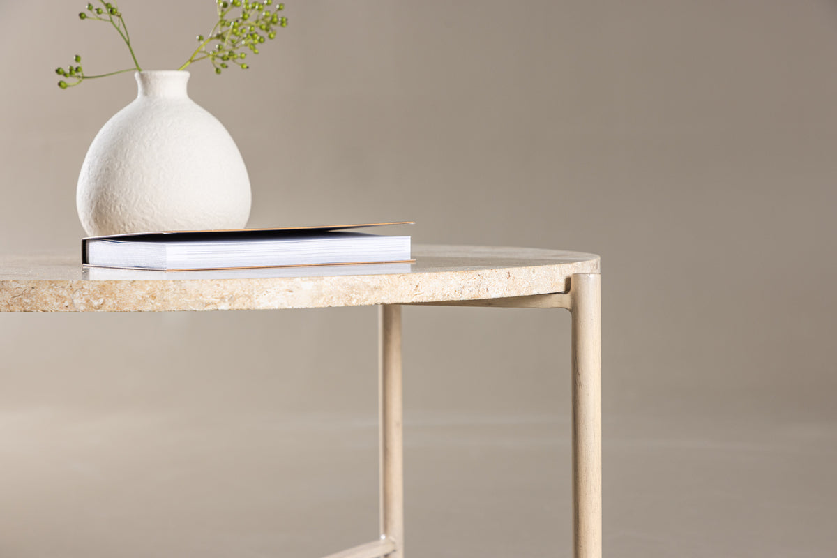 Venture Design Sandhamn Soffbord ⌀70 Beige