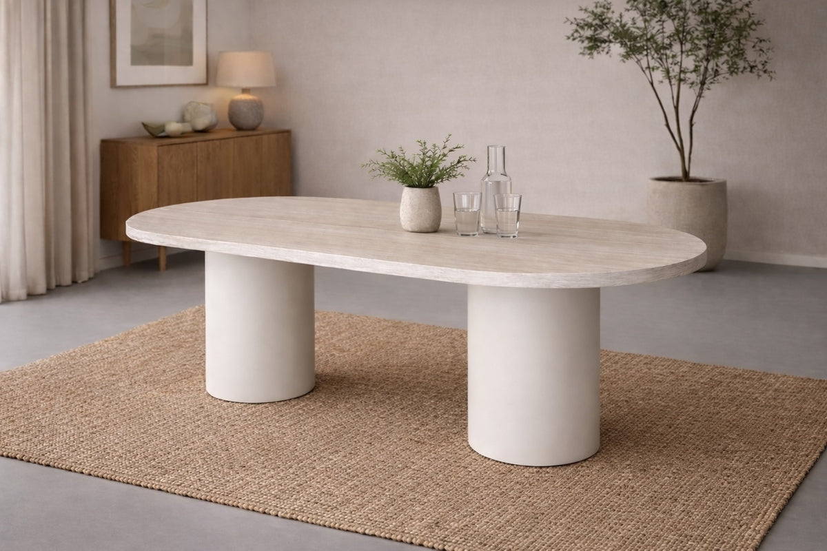 Venture Design Narvik Ovala Matbord 200 x 100 Beige