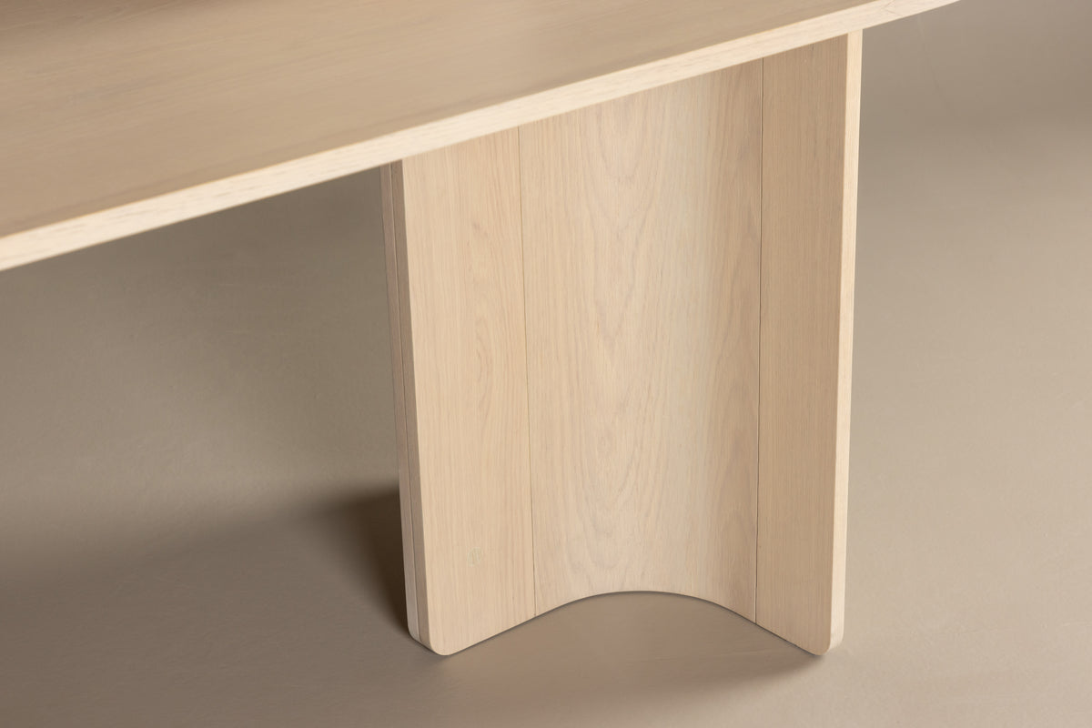 Venture Design Tyresö Ovala Matbord 220 x 100 Vitputsad