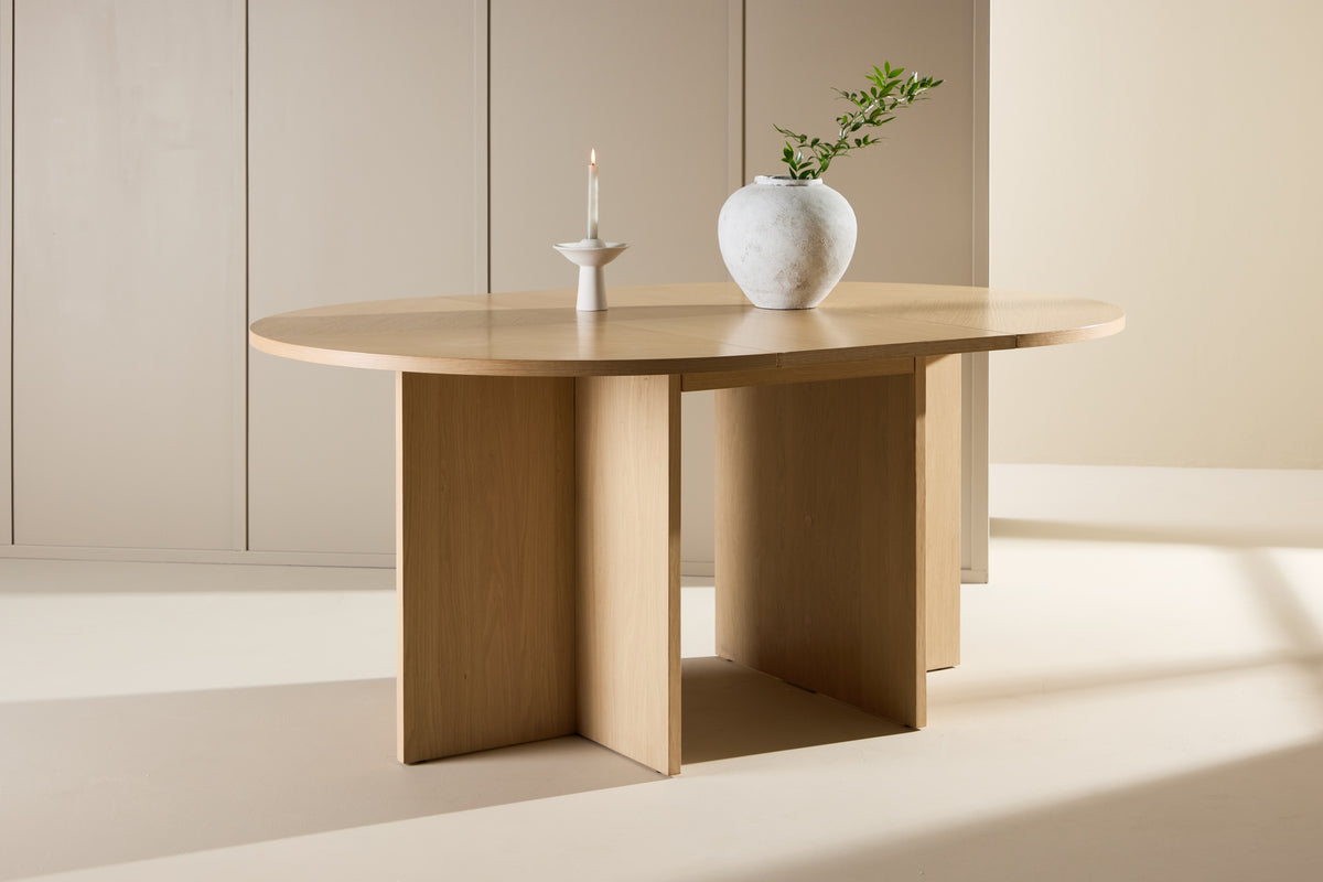 Venture Design Strada Rektangulära Matbord ⌀120 Vitputsad