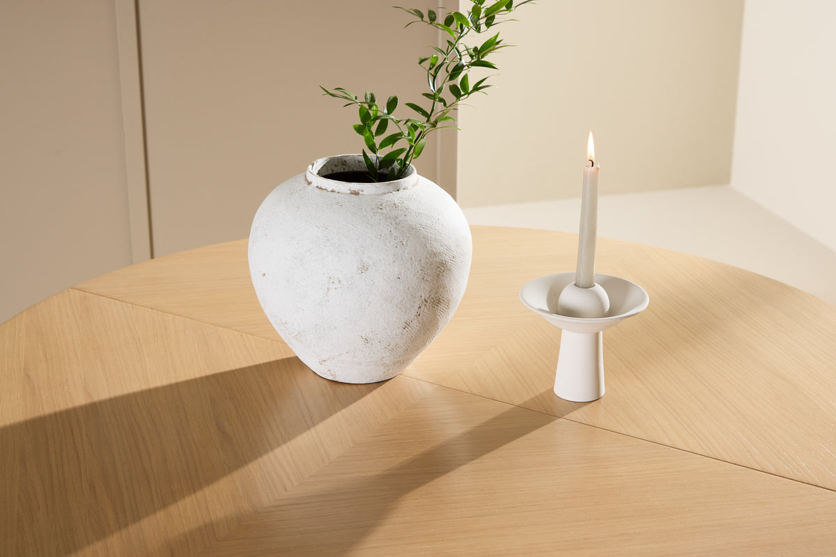 Venture Design Strada Rektangulära Matbord ⌀120 Vitputsad
