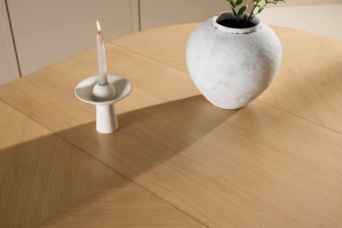 Venture Design Strada Rektangulära Matbord ⌀120 Vitputsad